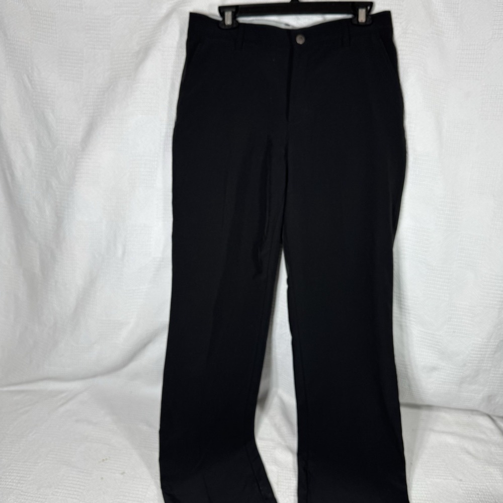 Adidas Men's Golf Casual Performance Pants Logo Black Size 30